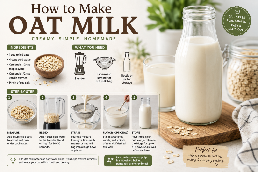 how to make oat milk