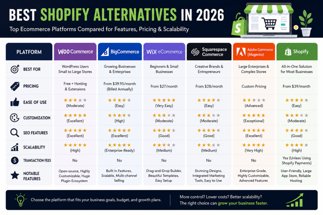 Shopify Alternatives