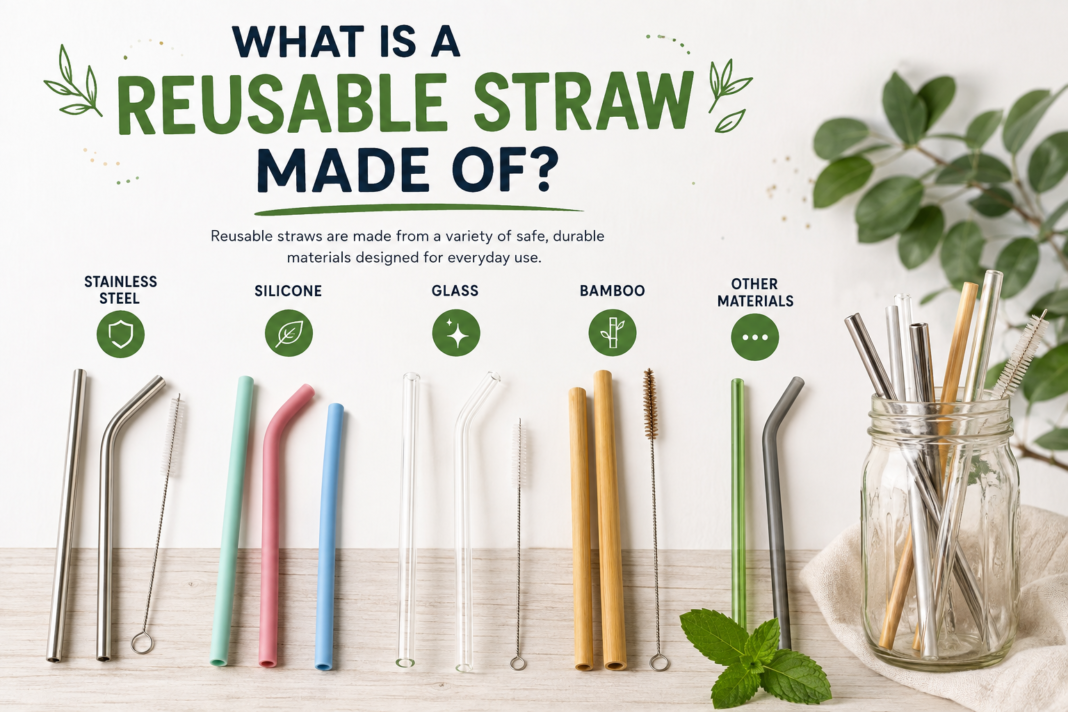 What Is a Reusable Straw Made Of