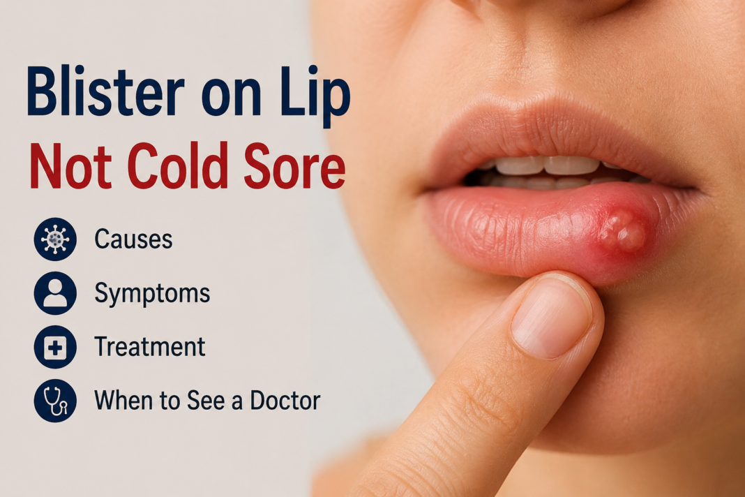 Blister on Lip Not Cold Sore